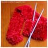 red knitting