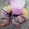 knitted baby leg warmers