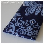 card holder navy butterfly