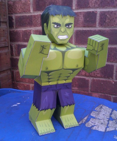 paper superheroes hulk