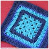 crochet granny square blues