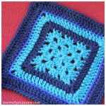crochet granny square blues