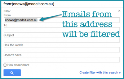 how to filter emails from gmail inbox