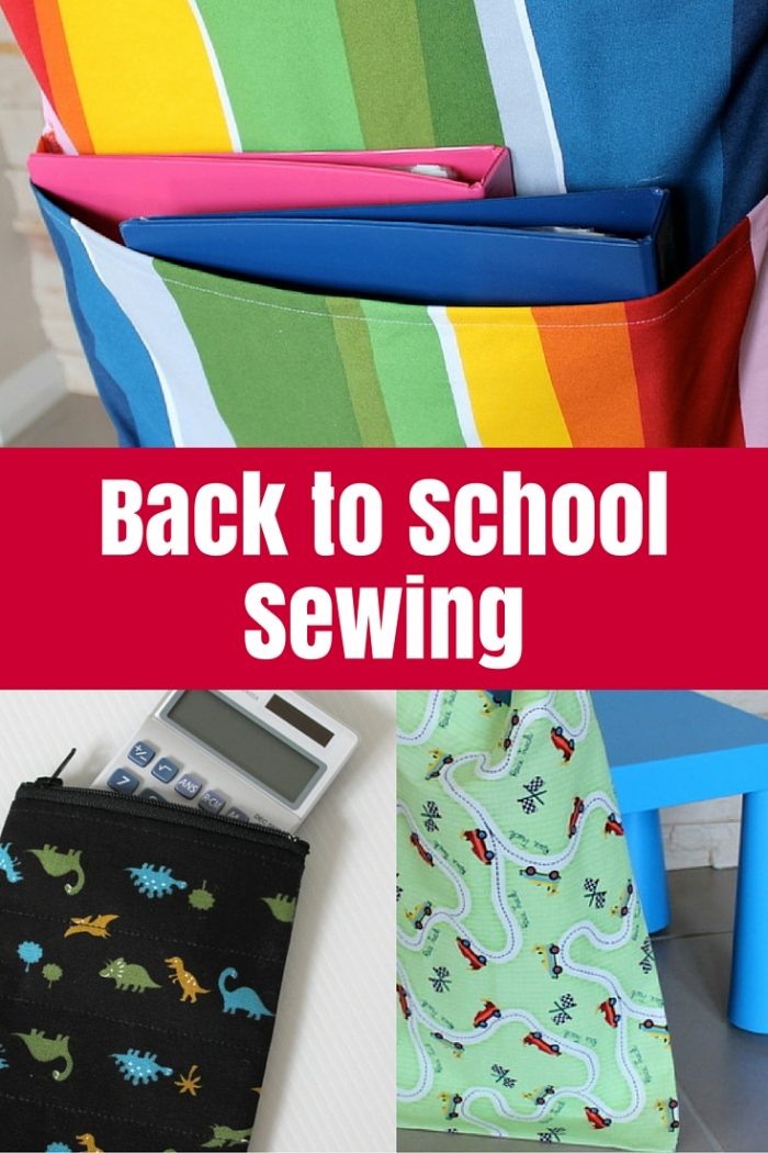 With school looming again, I've collected all the school sewing I did for my kids in one big post with links to tutorials.