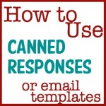 canned responses email templates