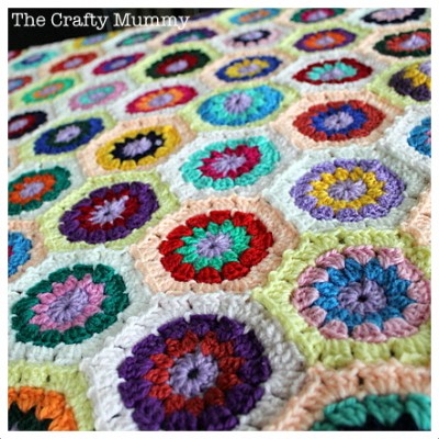 crochet hexagon blanket