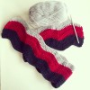 ccrochet ripple navy red grey