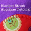tutorial blanket stitch applique