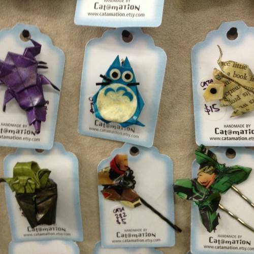 HH origami brooches
