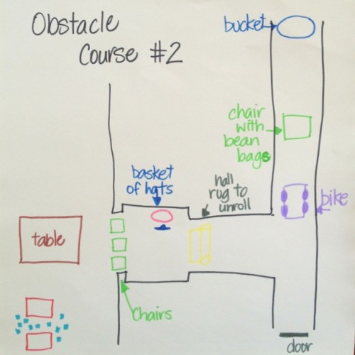 inside house obstacle course