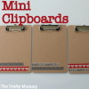 mini clipboards decorated with washi tape