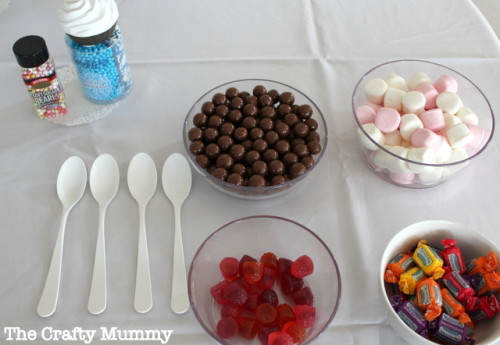 pamper party ice cream afternoon tea