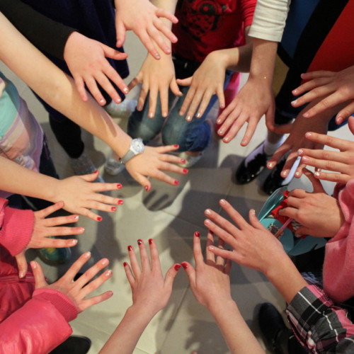hands with pretty nails