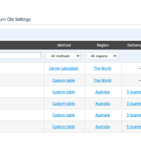 Ecwid shipping methods