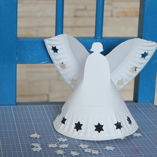 Paper Plate Angel Template