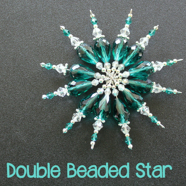 A tutorial to make a double beaded star or snowflake. Mine are for Christmas but they would be a lovely Winter decoration too.