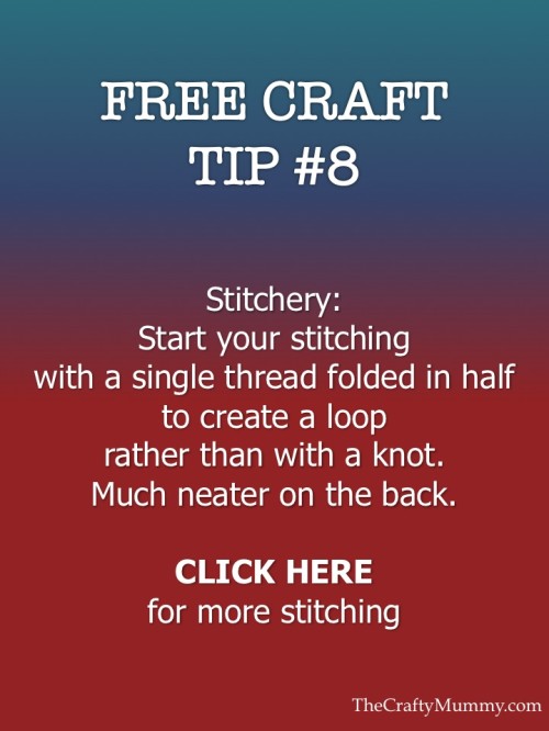 stitching tip starting no knot