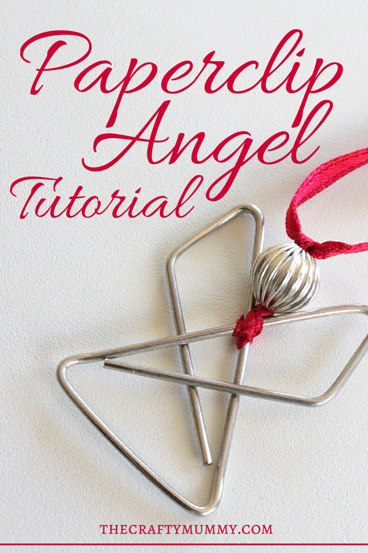 Paperclip Angel Tutorial: make these simple angels with special paperclips, beads and ribbon - great for Christmas gift toppers.