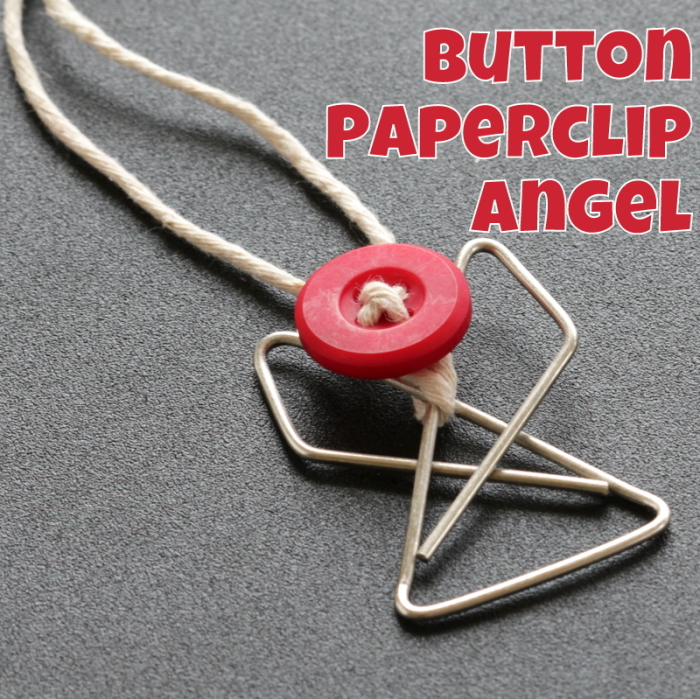 Button Paperclip Angel Tutorial