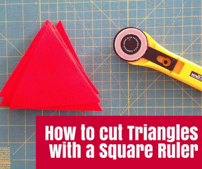 How to cut Triangles with a Square Ruler (1)