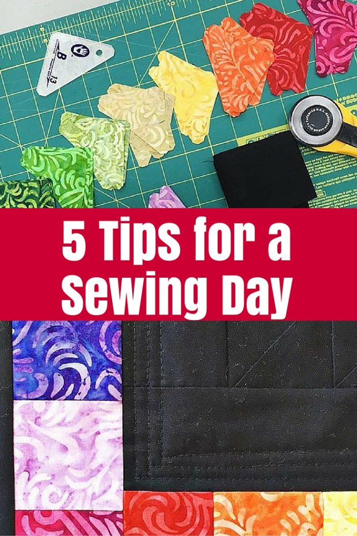 Plan a sewing day - or a crafting, scrapbooking or crochet day - with these tips to get organised and make it happen.