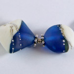 blue cream beads