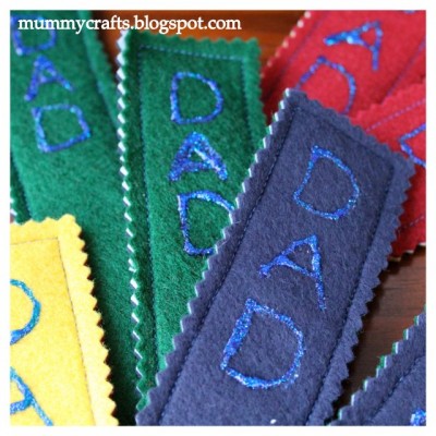 felt bookmarks Father's day