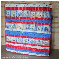 beach baby strip quilt