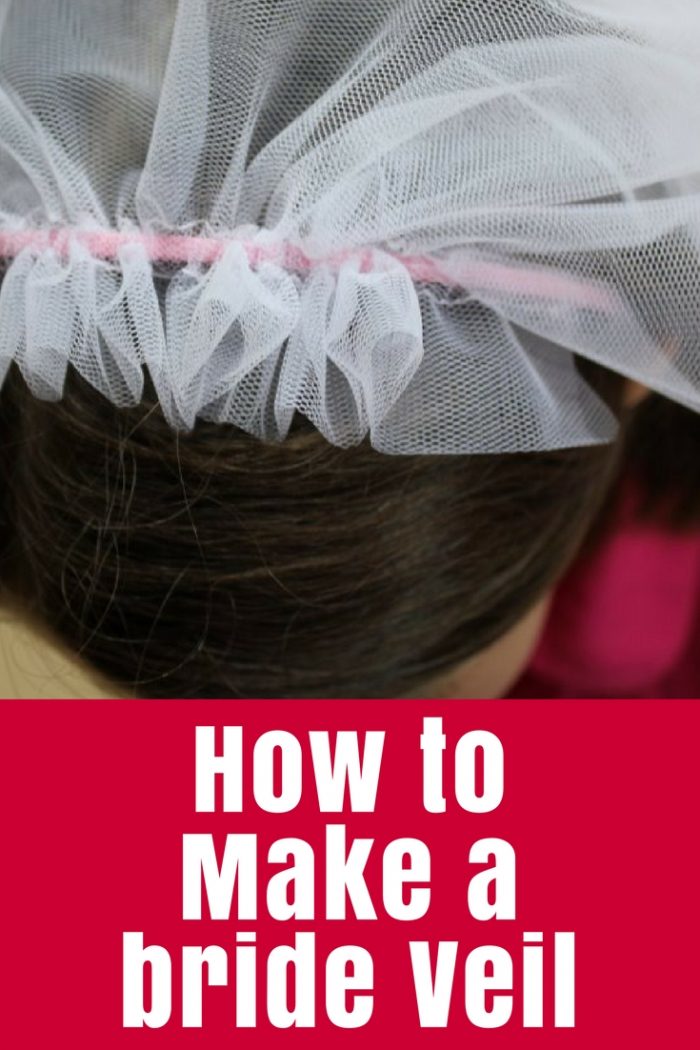Use this simple bride veil tutorial to sew a dress-up for a little girl, or be inspired to create one for a real wedding!
