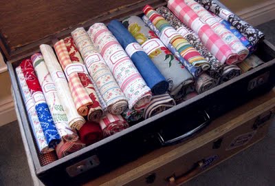 fabric storage rolled labels