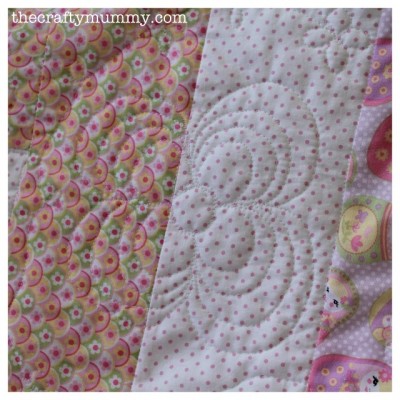 baby girl quilt flower quilting