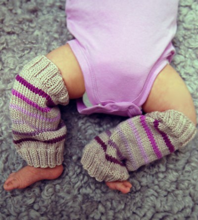 knitted baby leg warmers
