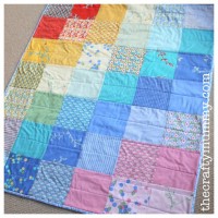 charm square baby quilt city weekend
