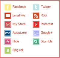 social media buttons