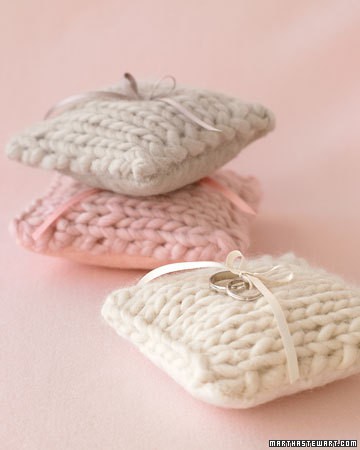 knitted ring cushion pillow pinterest