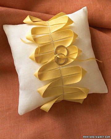 ribbon ring cushion pillow pinterest