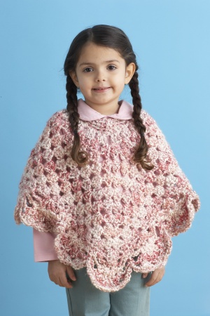 girl's poncho crochet
