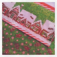 Christmas pillowcase gingerbread houses lollies