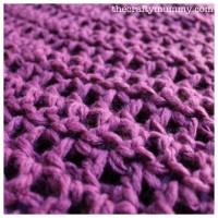 crochet shawl plum