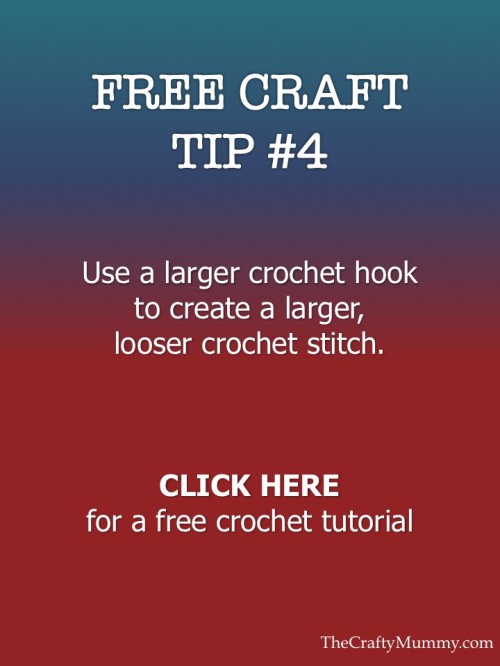crochet hook size free craft tip