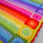 rainbow crochet blanket
