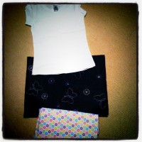 skirt fabric and Tshirt