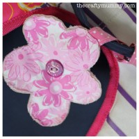 bag tag flower sewing