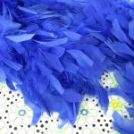 feather boa blue