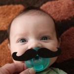 baby moustache pacifier dummy
