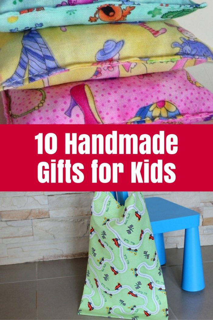 10 Handmade Gifts for Kids: It is not too late to make some handmade presents for your kids! Here are 10 ideas to get you started on handmade gifts for kids.