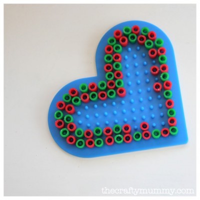 heart kids craft beads
