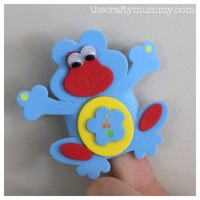 finger puppet frog craft