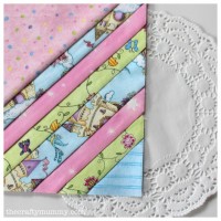 pastel stripes quilt block