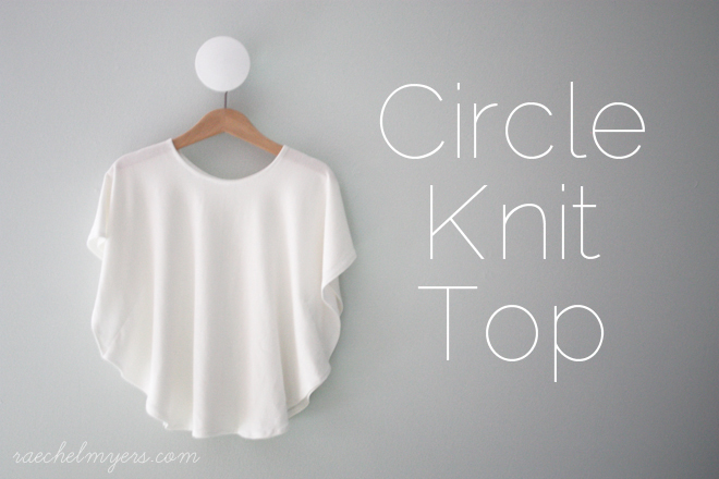 circle knit top tutorial
